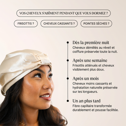 Bonnet en soie Héra